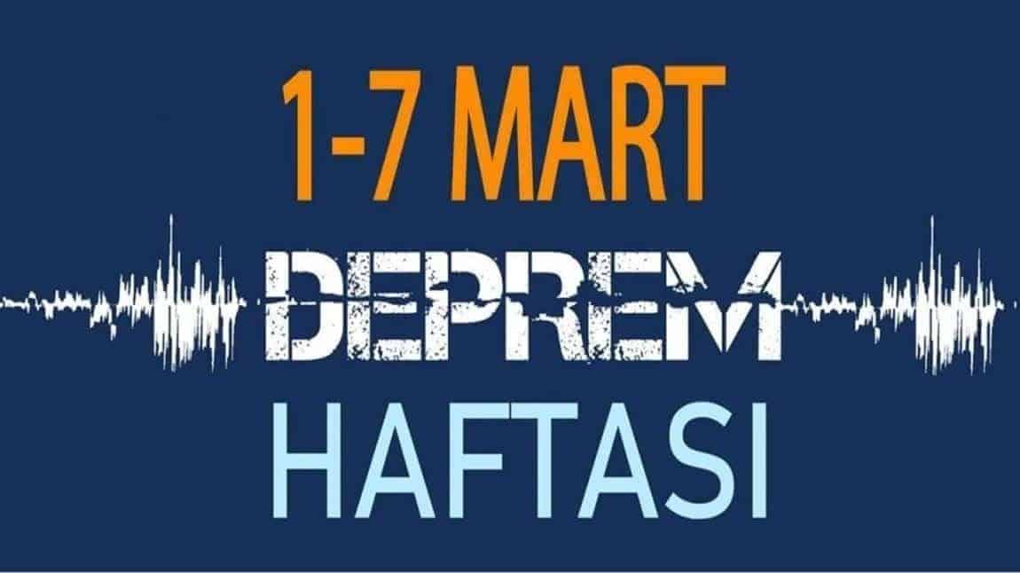 DEPREM HAFTASI KAPSAMINDA OKULUMUZDA TAHLİYE TATBİKATI VE BİLGİLENDİRME ÇALIŞMALARI YAPILDI 